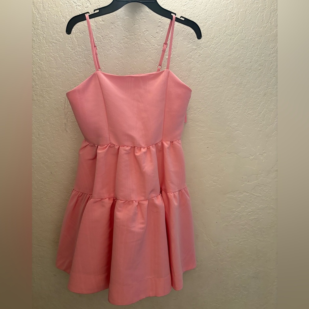 Rare Editions Blush Pink Spaghetti Strap Dress Brand New